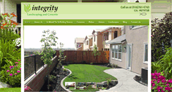 Desktop Screenshot of integritylandscaping.com